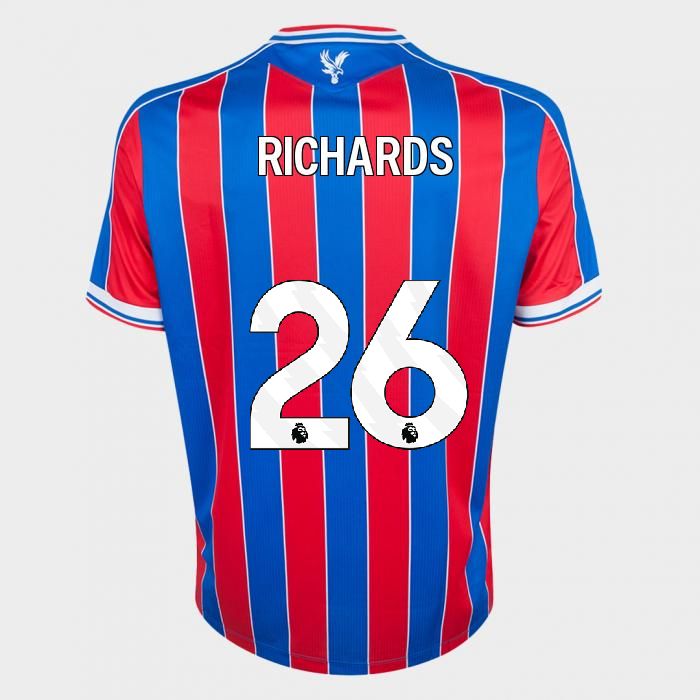 25-26 Crystal Palace Home RICHARDS 26 Jersey 25-26 Crystal Palace Home RICHARDS 26 Jersey
