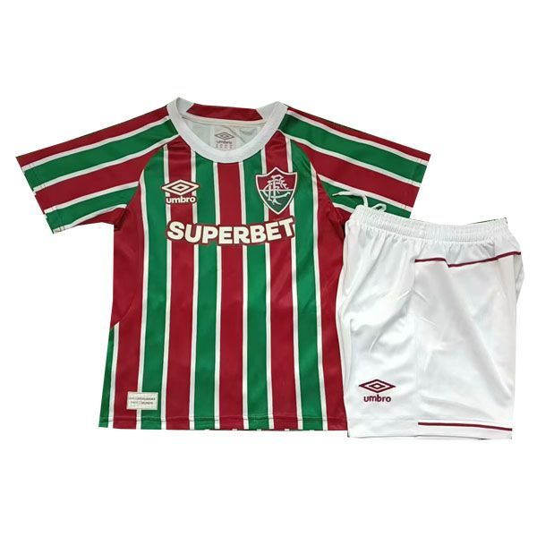 25-26 Fluminense Home Jersey Kids Kit