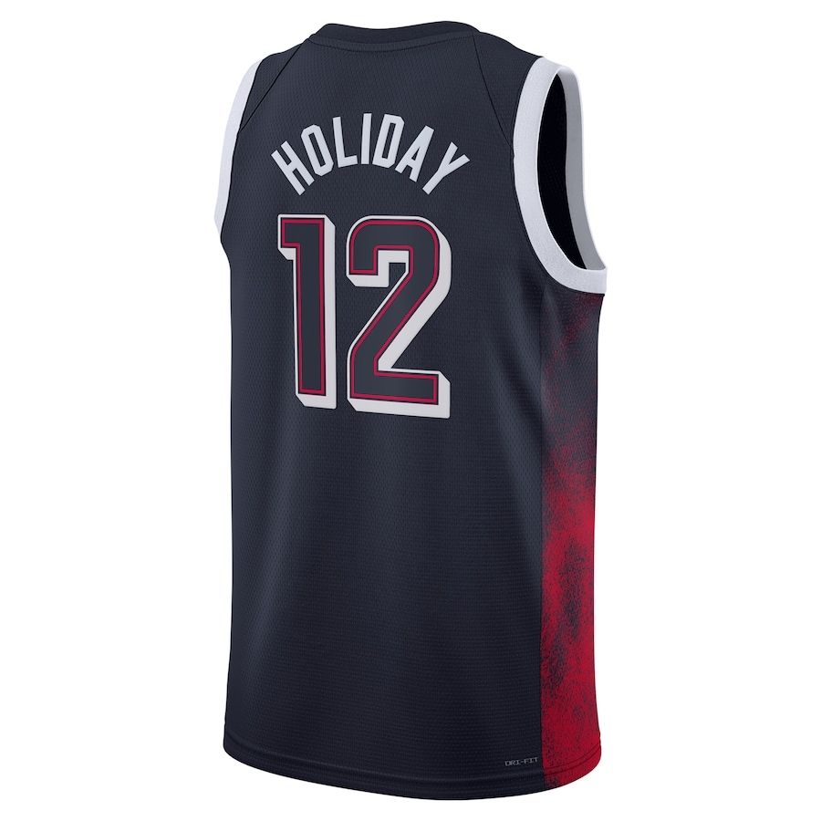 Jrue Holiday #12 Navy Men's USA Basketball 2024 Swingman Player Jersey