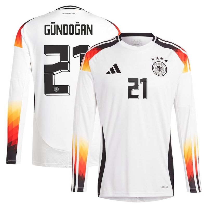 2024 Germany GÜNDOĞAN 21 Home Long Sleeve Jersey