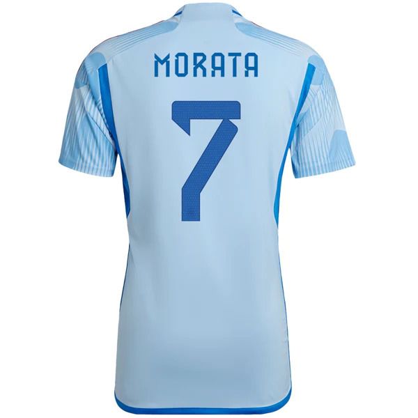 Spain Away Álvaro Morata #7 Jersey 2022/2023 Spain Away Álvaro Morata #7 Jersey 2022/2023