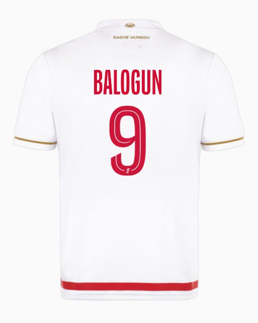 AS Monaco Home BALOGUN 9 Jersey 25-26 AS Monaco Home BALOGUN 9 Jersey 25-26
