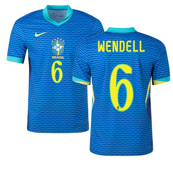2024 Brazil WENDELL 6 Away Jersey (Player Version)