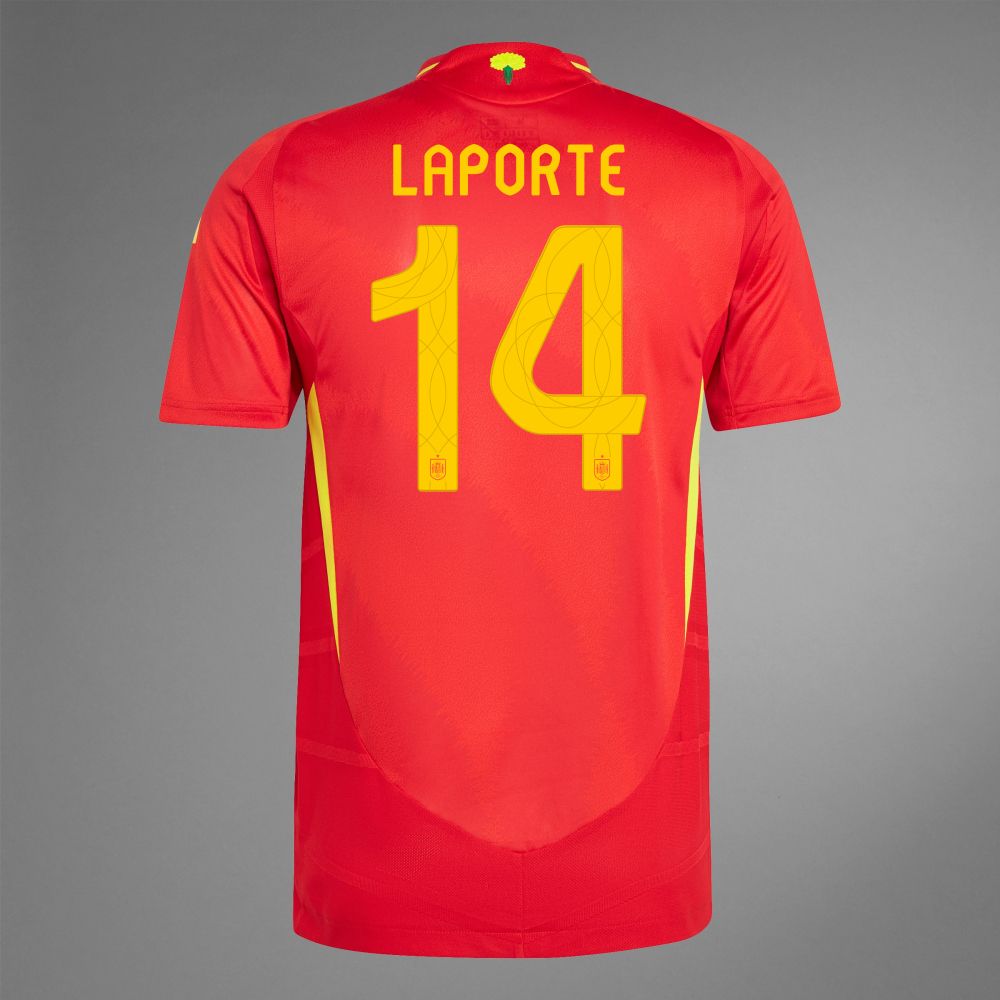 2024 Spain LAPORTE 14 Home Jersey (Player Version) 2024 Spain LAPORTE 14 Home Jersey (Player Version)