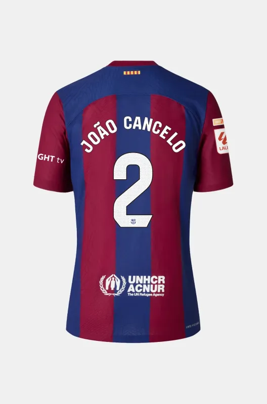 23-24 Barcelona JOÃO CANCELO 2 x Karol G Home Jersey (Player Version)