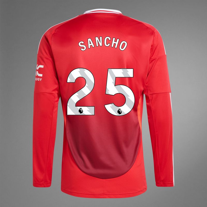 24-25 Manchester United SANCHO 25 Home Long Sleeve Jersey