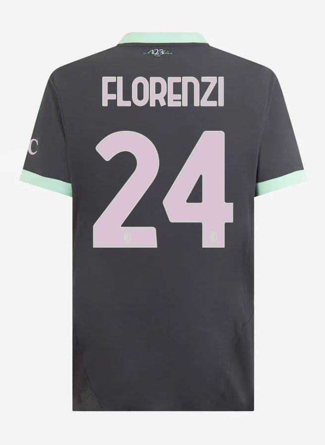 24-25 AC Milan Third Florenzi 24 Serie A Jersey (Player Version) 24-25 AC Milan Third Florenzi 24 Serie A Jersey (Player Version)