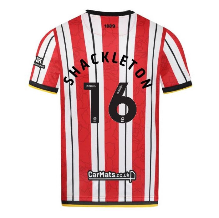 24-25 Sheffield United Home SHACKLETON 16 Jersey