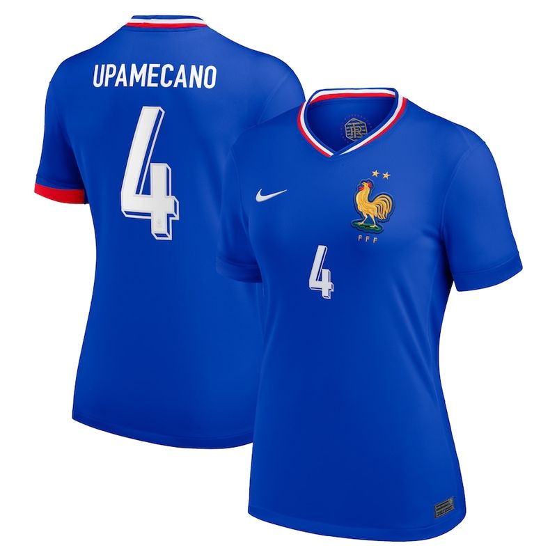 2024 France Upamecano 4 Home Women Jersey