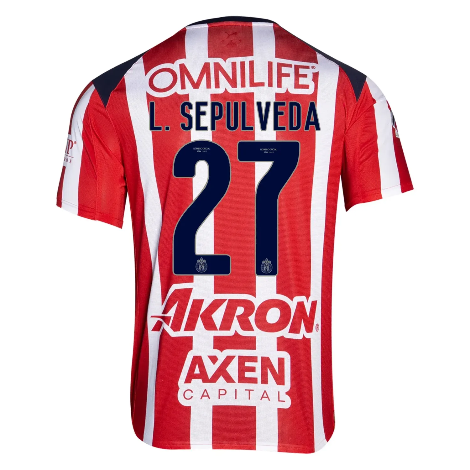 Chivas Leonardo Sepulveda 27 Home Jersey 2025/26 Chivas Leonardo Sepulveda 27 Home Jersey 2025/26
