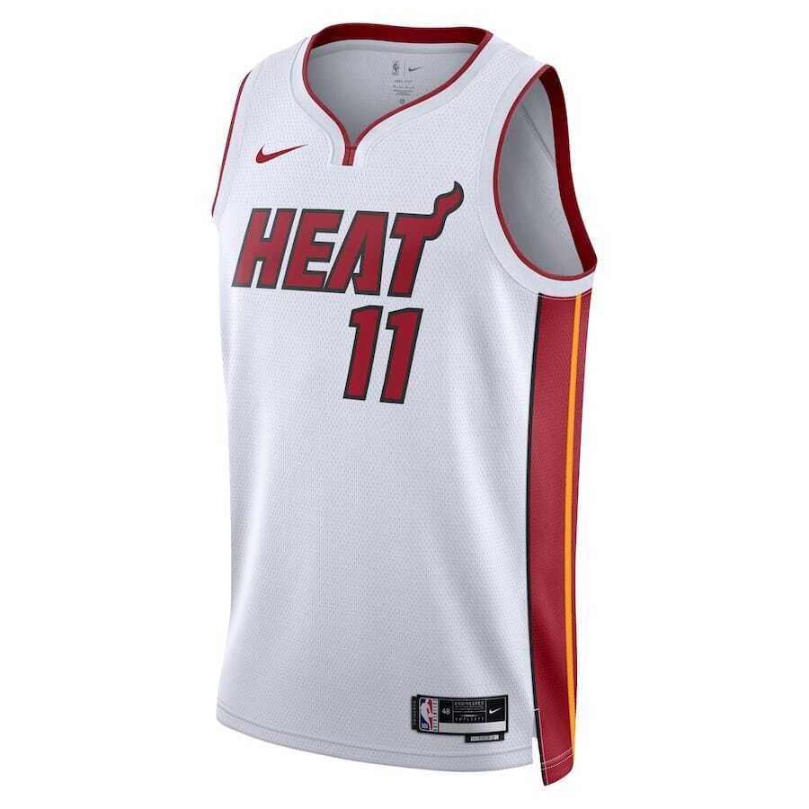 Men's Miami Heat Jaime Jaquez Jr.  #11 White Swingman Jersey