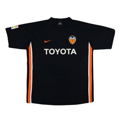 2006-2007 Valencia Away Retro Black Jersey