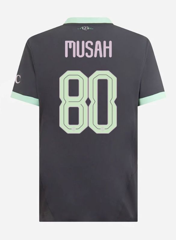 24-25 AC Milan Third Musah 80 Champions League Jersey (Player Version)