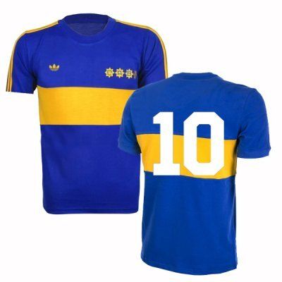 1981 Boca Juniors Home Print #10 Maradona Jersey