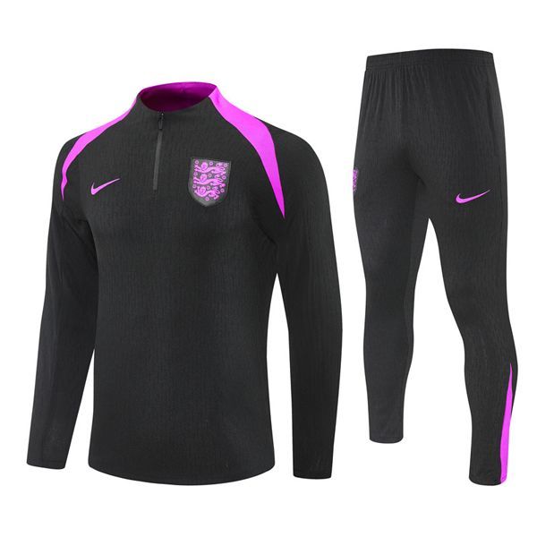 25-26 England Black Training Suit Kit Player Style