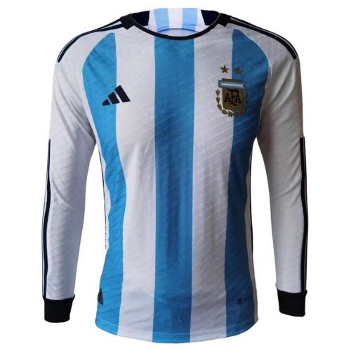 Argentina World Cup Home Long Sleeve Jersey 2022 (Player Version)