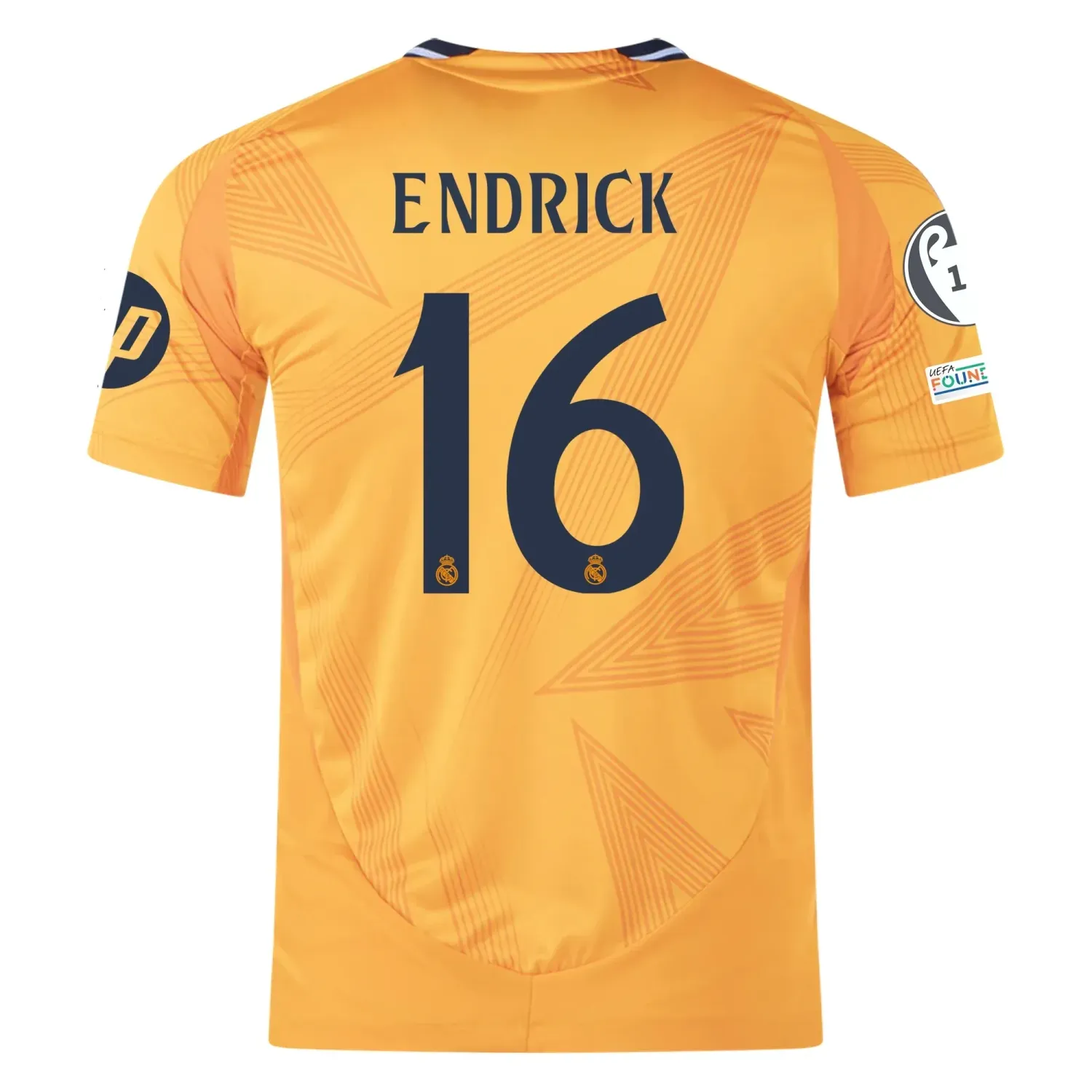 Real Madrid Endrick 16 Away Jersey 2024/2025 With Champions League + Club World Cup Patches (Player version) Real Madrid Endrick 16 Away Jersey 2024/2025 With Champions League + Club World Cup Patches (Player version)