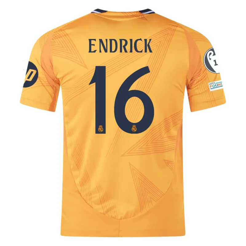 Real Madrid Endrick 16 Away Jersey 2024/2025 With Champions League + Club World Cup Patches (Player version)