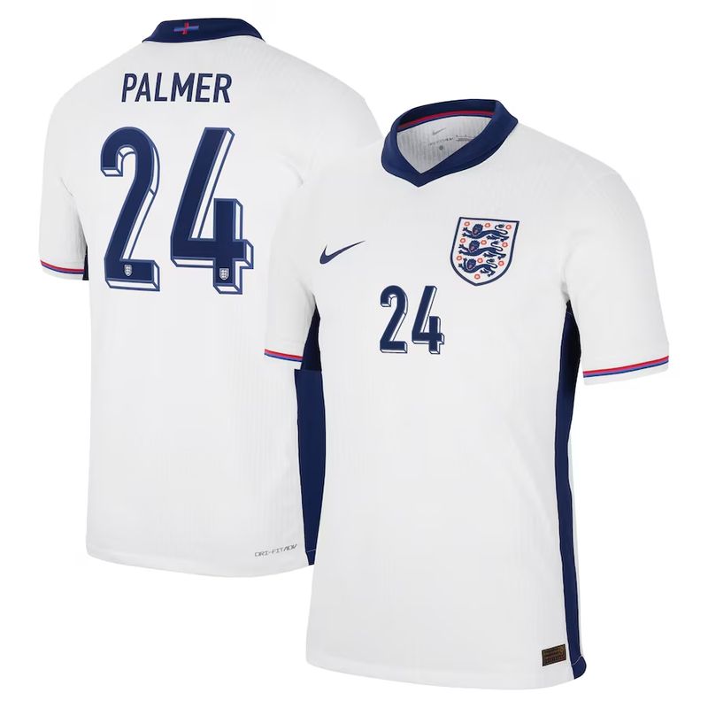 2024 England Palmer 24 Home Jersey (Player Version)