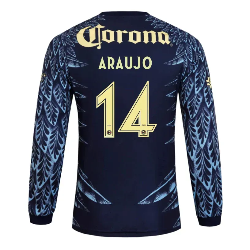 25-26 Club American Away Long Sleeve ARAUJO 14 Jersey 25-26 Club American Away Long Sleeve ARAUJO 14 Jersey