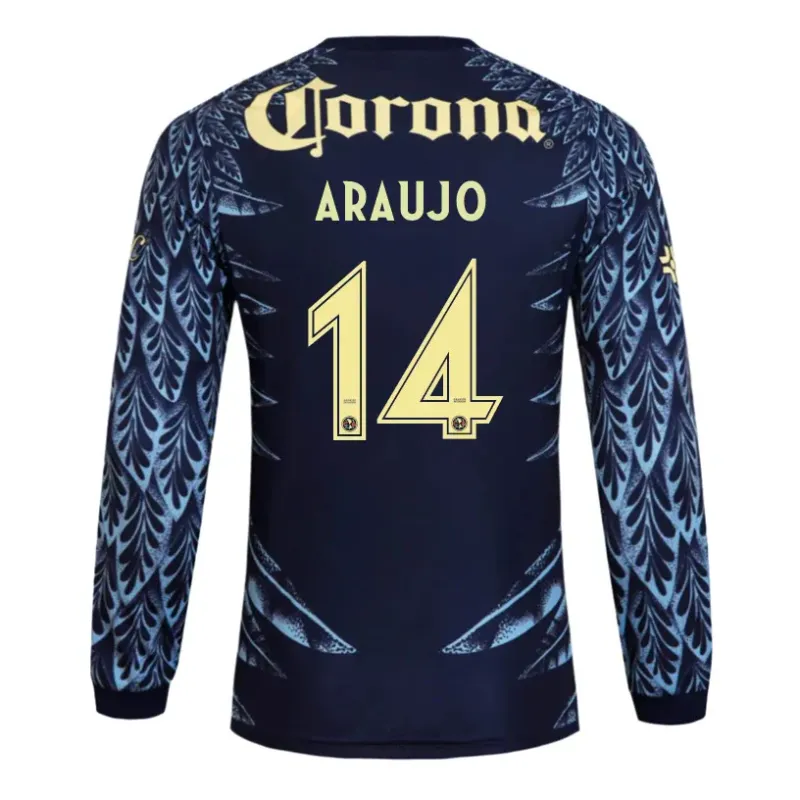 25-26 Club American Away Long Sleeve ARAUJO 14 Jersey