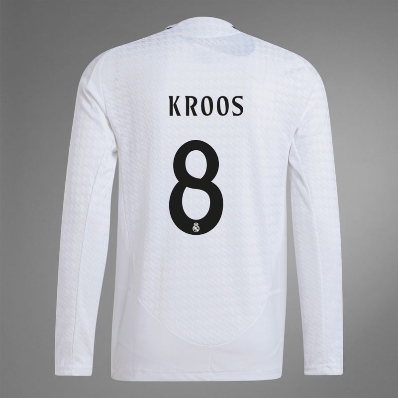 24-25 Real Madrid Home KROOS 8 Long Sleeve Jersey (Player Version)