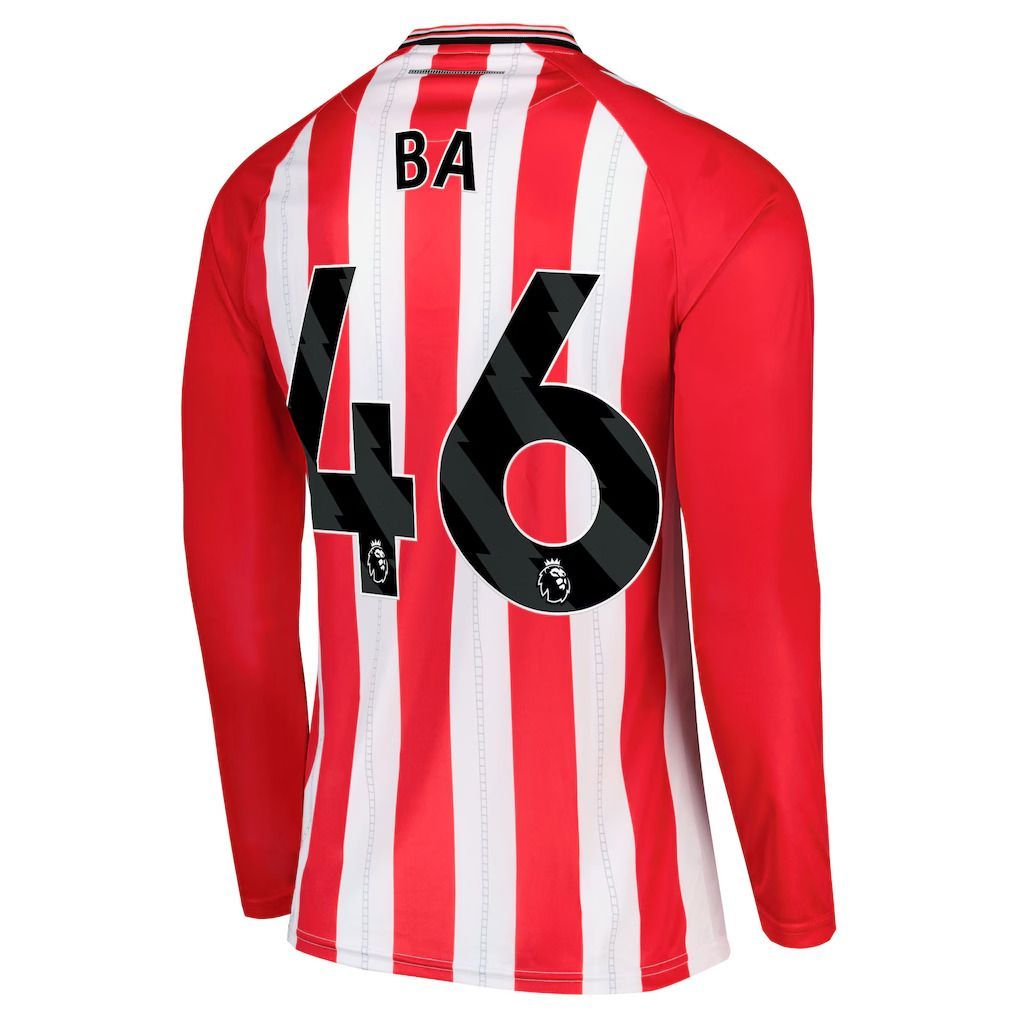 25-26 Sunderland Home BA 46 Long Sleeve Jersey 25-26 Sunderland Home BA 46 Long Sleeve Jersey