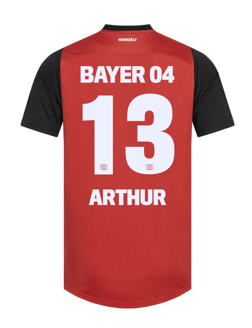 24-25 Bayer Leverkusen Arthur 13 Home Soccer Jersey 24-25 Bayer Leverkusen Arthur 13 Home Soccer Jersey