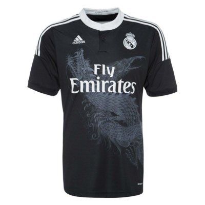Real Madrid Third Black Dragon Retro Jersey 2014-2015