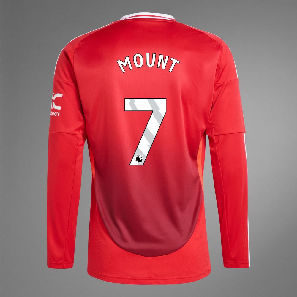 24-25 Manchester United MOUNT 7 Home Long Sleeve Jersey 24-25 Manchester United MOUNT 7 Home Long Sleeve Jersey