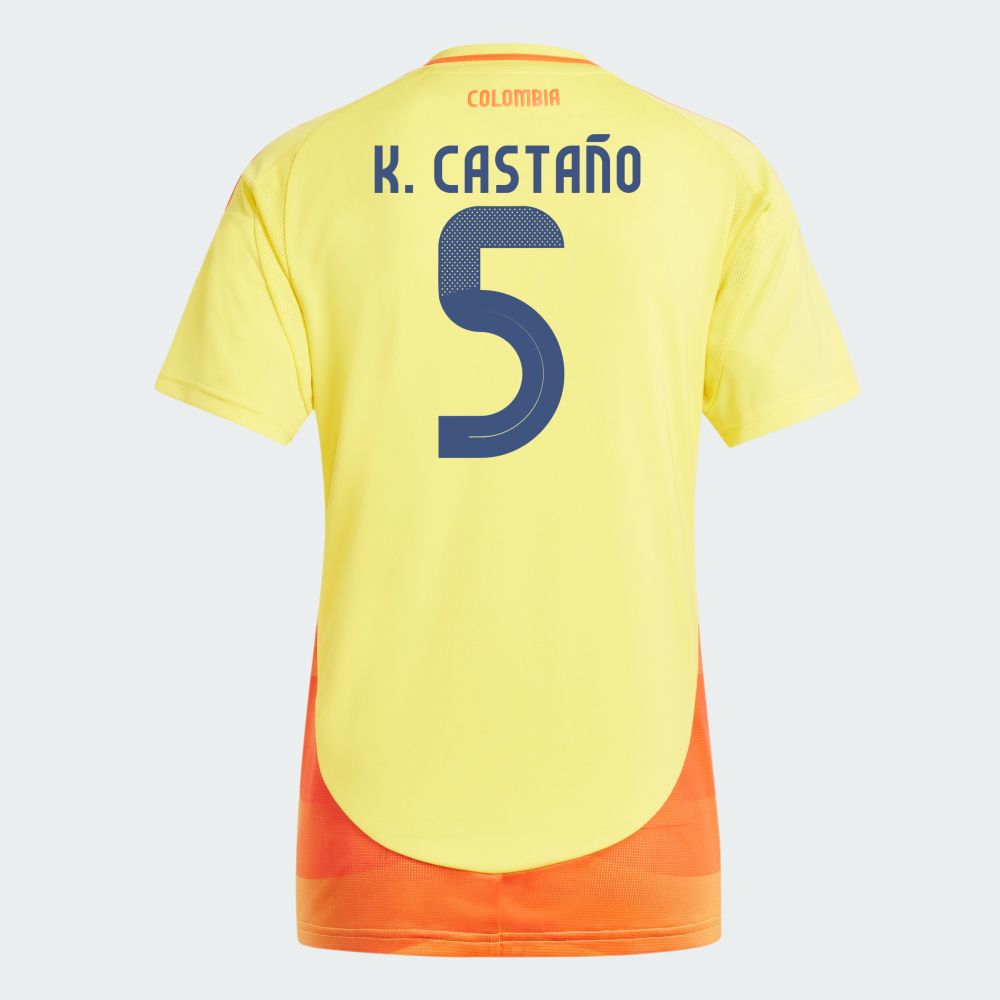 2024 Colombia K. CASTAÑO 5 Home Women's Jersey