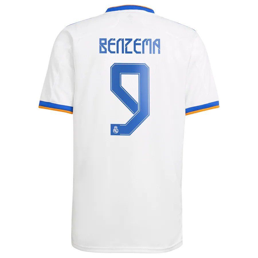 Real Madrid Benzema 9 Home Jersey Shirt 21-22 Real Madrid Benzema 9 Home Jersey Shirt 21-22
