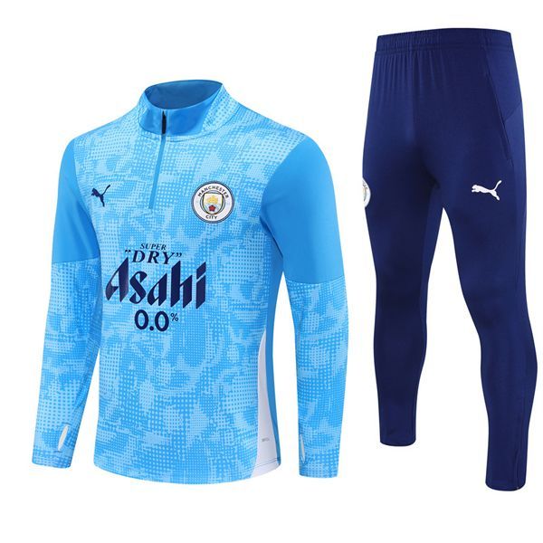 25-26 Manchester City Blue Training Suit Kit