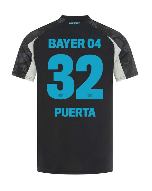 24-25 Bayer Leverkusen Puerta 32 Third Soccer Jersey