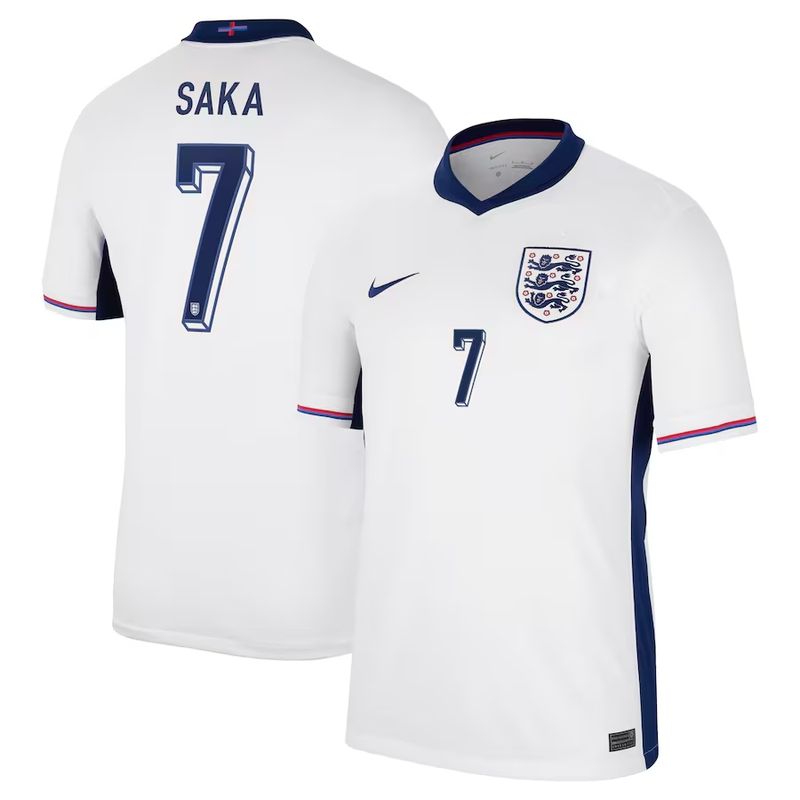 2024 England Saka 7 Home Jersey