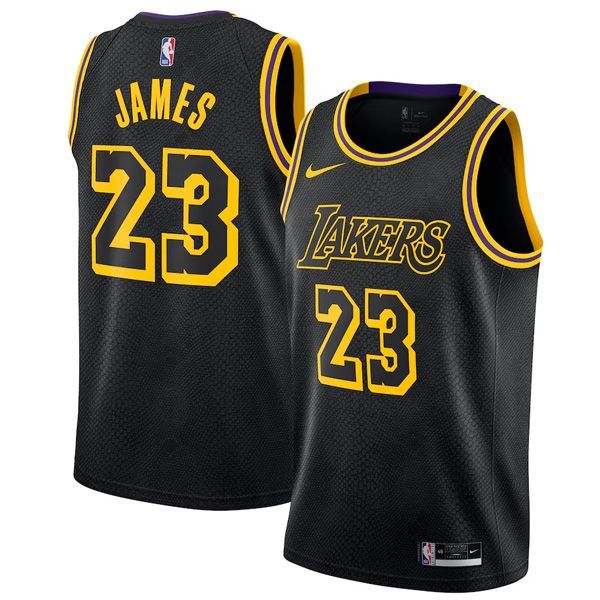 Los Angeles Lakers Black Mamba City Swingman Jersey LeBron James 23