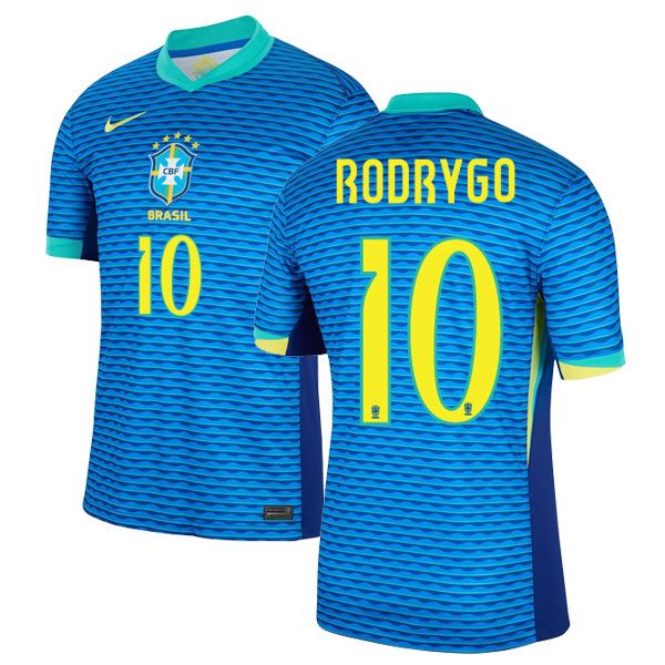 2024 Brazil Away Jersey RODRYGO 10