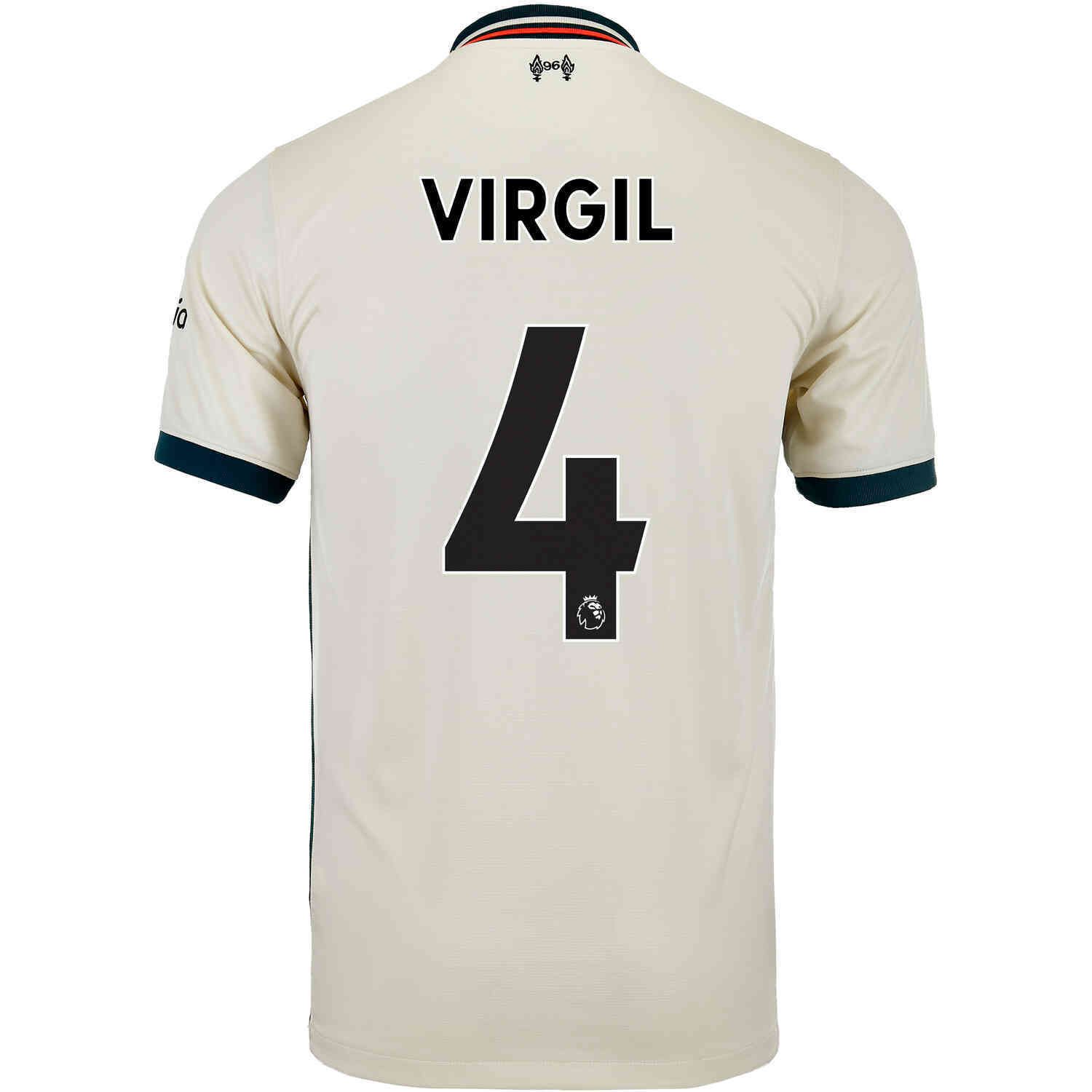 Liverpool Virgil Van Dijk 4 Away Jersey 21/22 Liverpool Virgil Van Dijk 4 Away Jersey 21/22