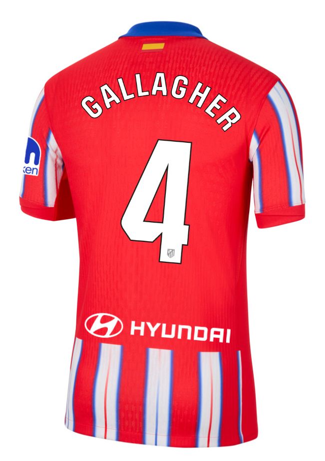 24-25 Atletico Madrid Home GALLAGHER 4 Jersey (Player Version)