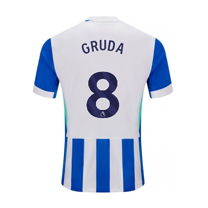25-26 Brighton & Hove Albion Home GRUDA 8 Jersey