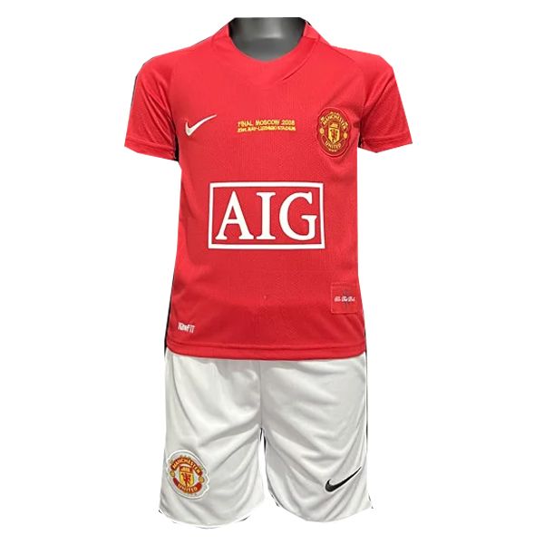 07-08 Manchester United Home UCL Final Retro Kids Kit 07-08 Manchester United Home UCL Final Retro Kids Kit