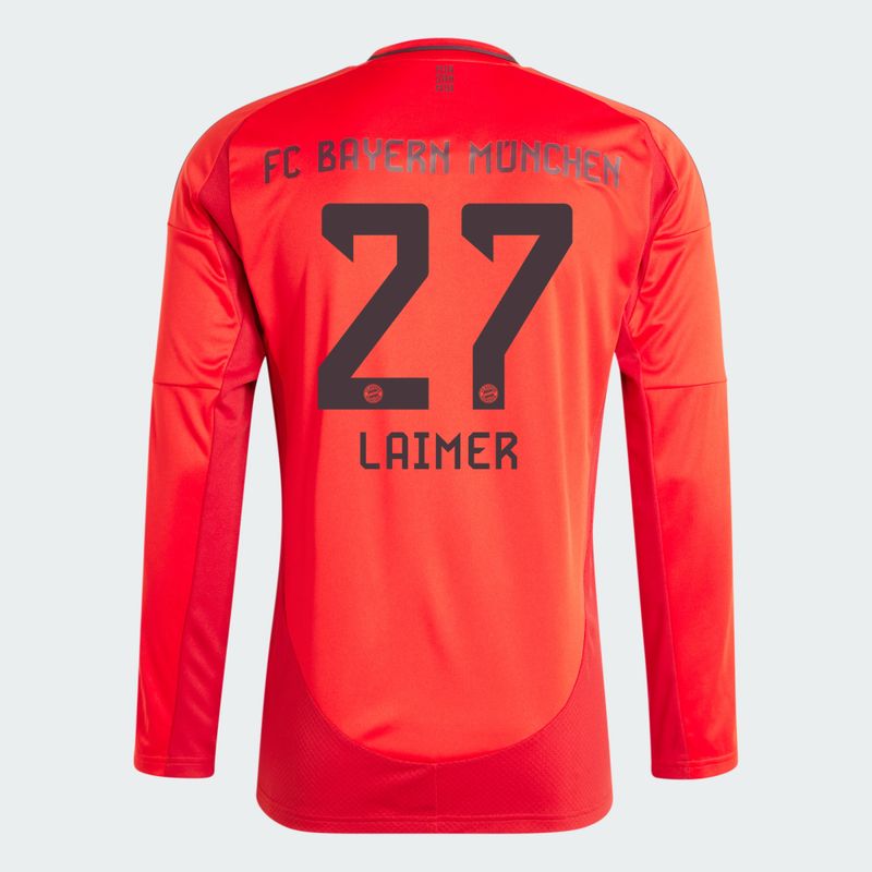 24-25 Bayern Munich LAIMER 27 Home Long Sleeve Jersey
