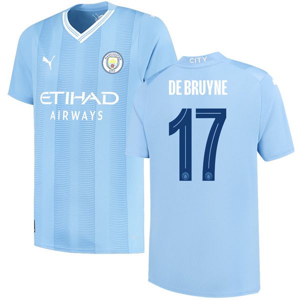 23-24 Manchester City Home DE BRUYNE #17 UCL Jersey