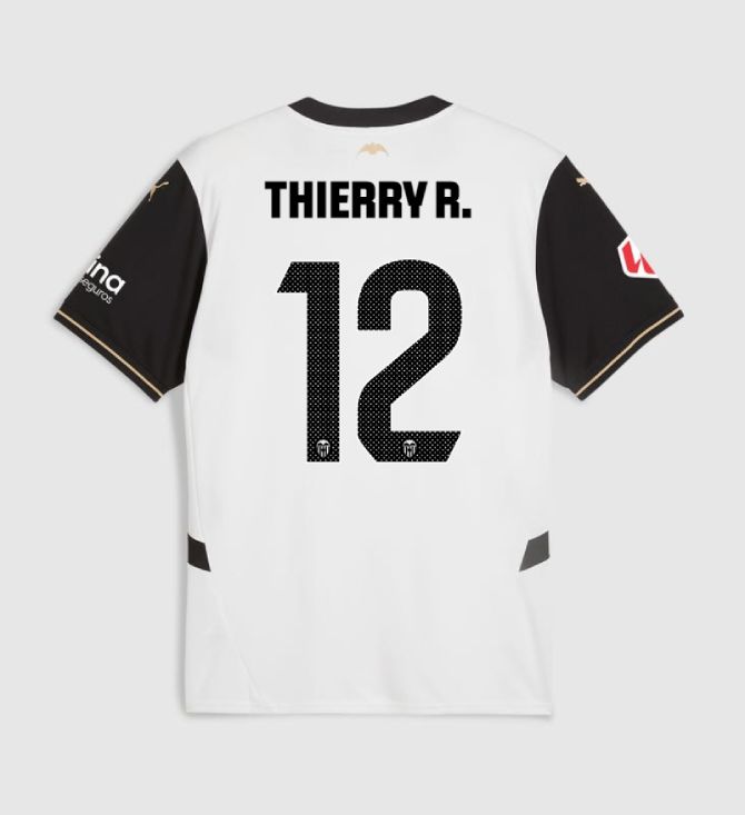 24-25 Valencia Home THIERRY R. 12 Jersey 24-25 Valencia Home THIERRY R. 12 Jersey