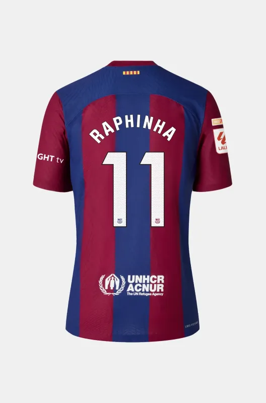23-24 Barcelona RAPHINHA 11 x Karol G Home Jersey (Player Version)