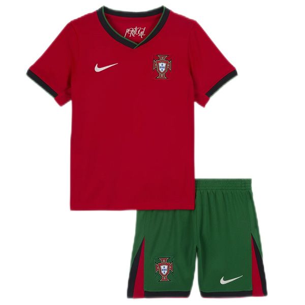 2024 Portugal Home Jersey Kids Kit 2024 Portugal Home Jersey Kids Kit