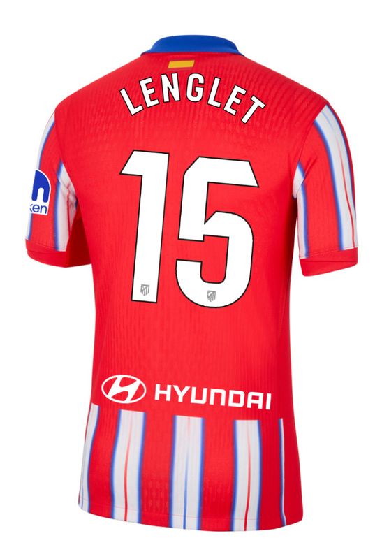 24-25 Atletico Madrid Home LENGLET 15 Laliga Jersey