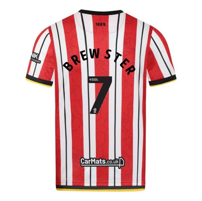 24-25 Sheffield United Home BREWSTER 7 Jersey 24-25 Sheffield United Home BREWSTER 7 Jersey