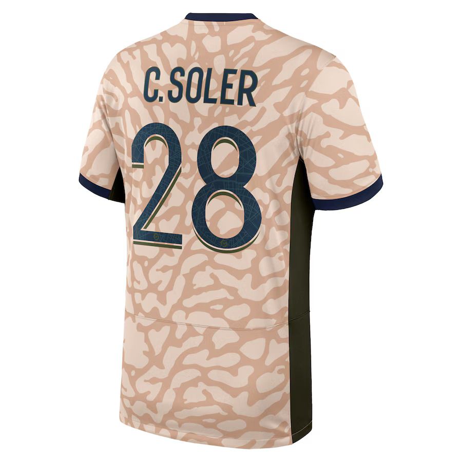 23-24 PSG Jordan C. Soler 28 Fourth Jersey