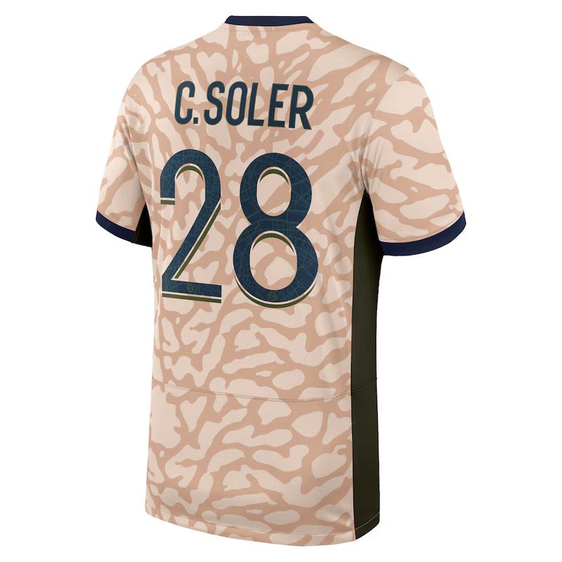 23-24 PSG Jordan C. Soler 28 Fourth Jersey